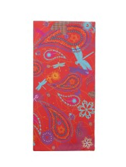 "Summer Picnic" Retro Red Paisley napkin design